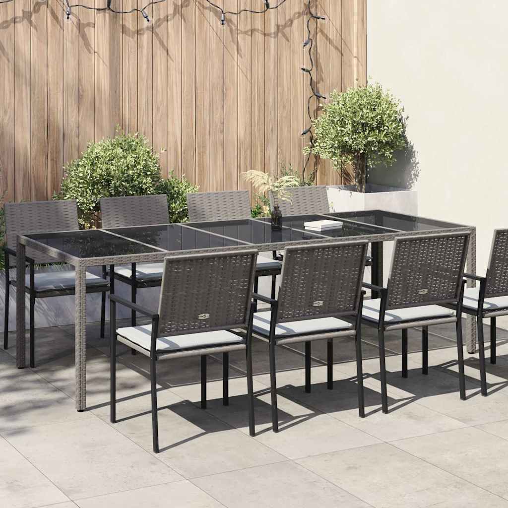 Stol za vrt Siva 250 x 100 x 75 cm poliratan