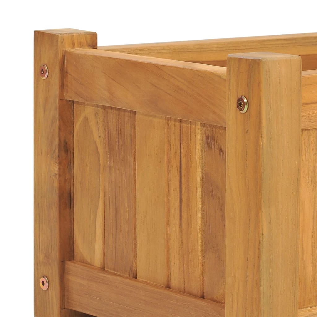 Povišena gredica 150 x 30 x 25 cm od masivne tikovine