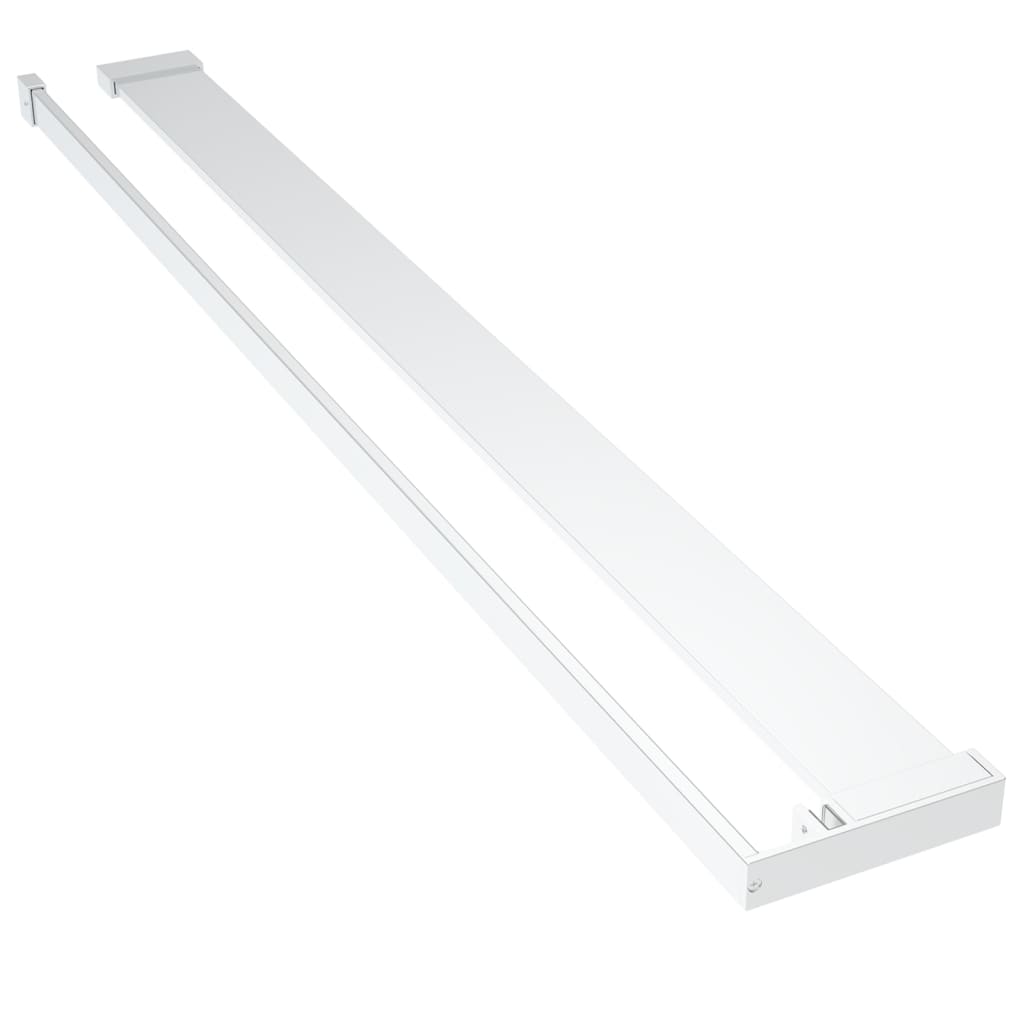 Polica za stijenku tuš-kabine kromirana 100 cm aluminijska