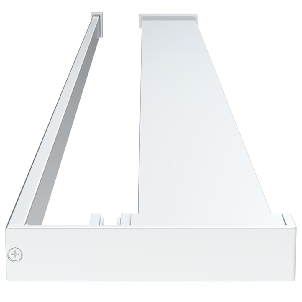 Polica za stijenku tuš-kabine kromirana 100 cm aluminijska