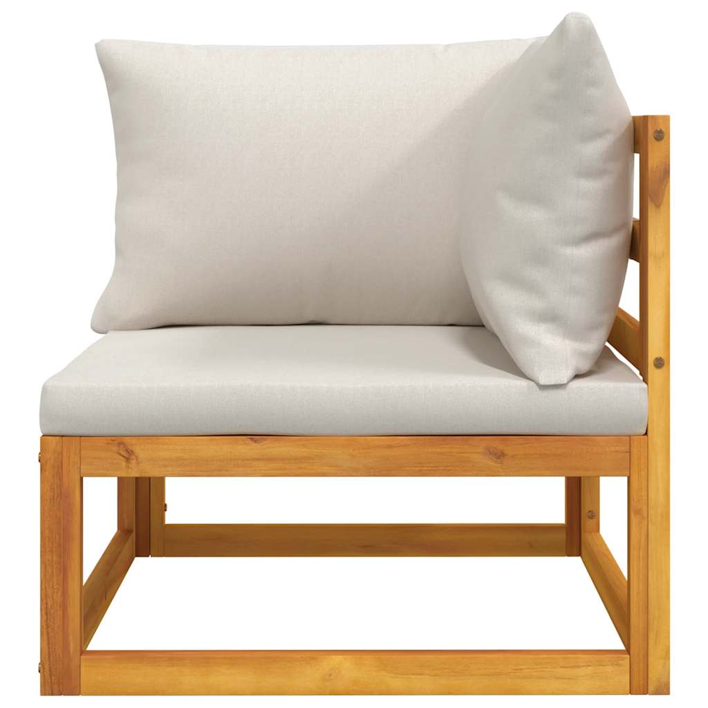 2-dijelni set vrtnih sofa s jastucima masivno bagremovo drvo