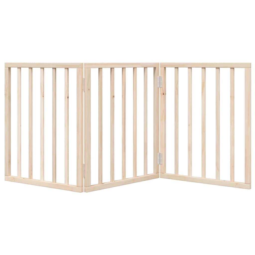 Vrata za pse Sklopiva 3 Panela 150 cm Drvo Topole