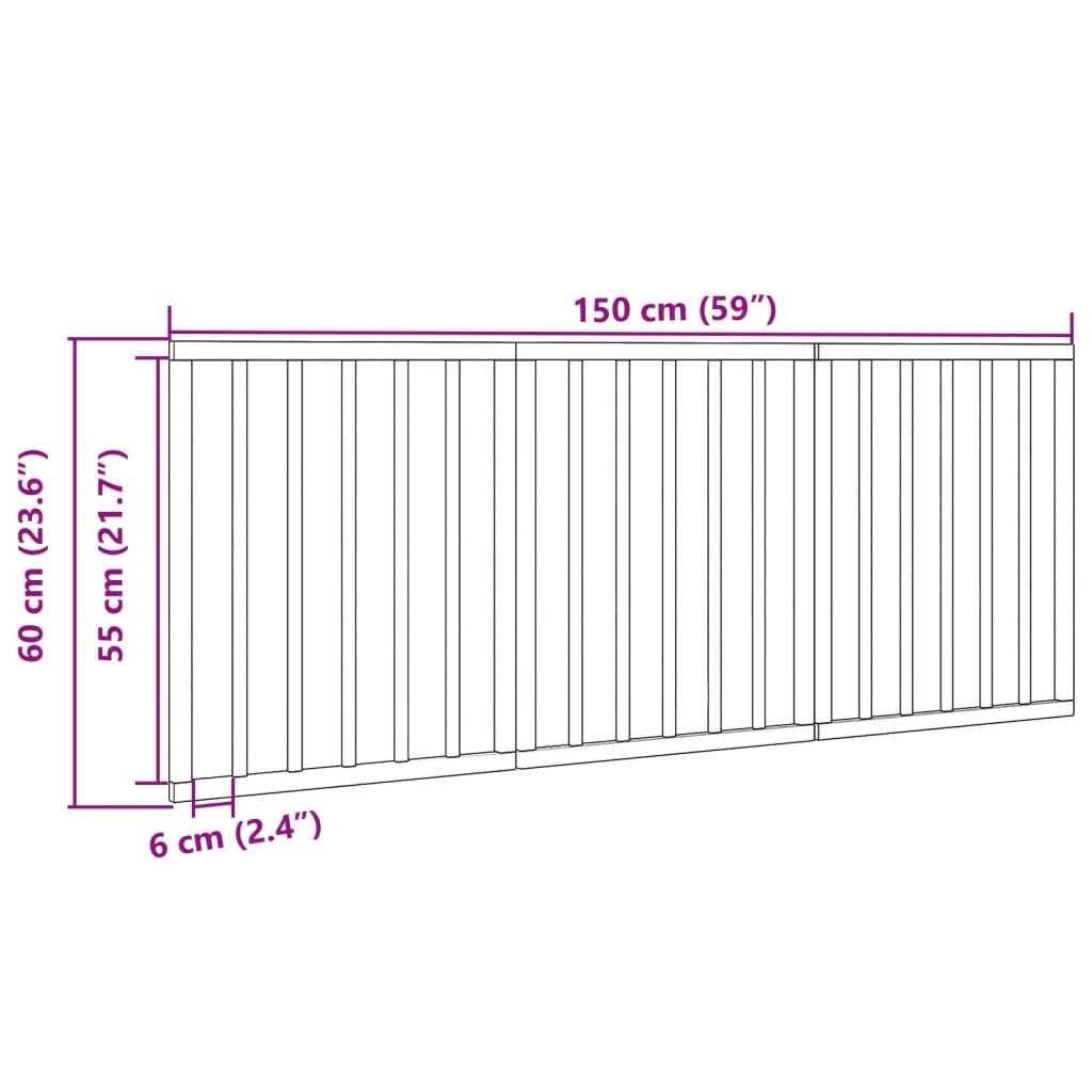 Vrata za pse s 3 panela sklopiva smeđa 150 cm od drva topole