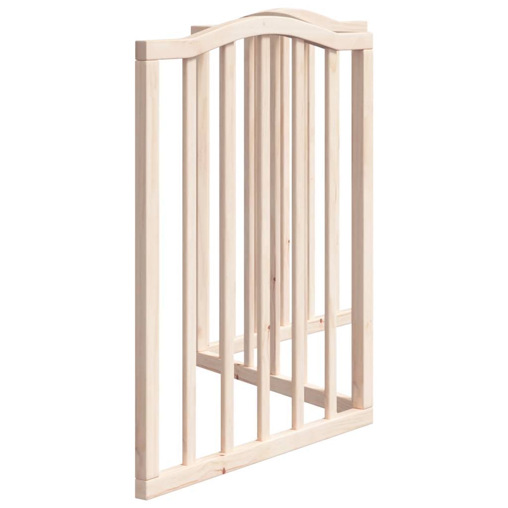 Vrata za pse s 3 panela sklopiva 150 cm od drva topole