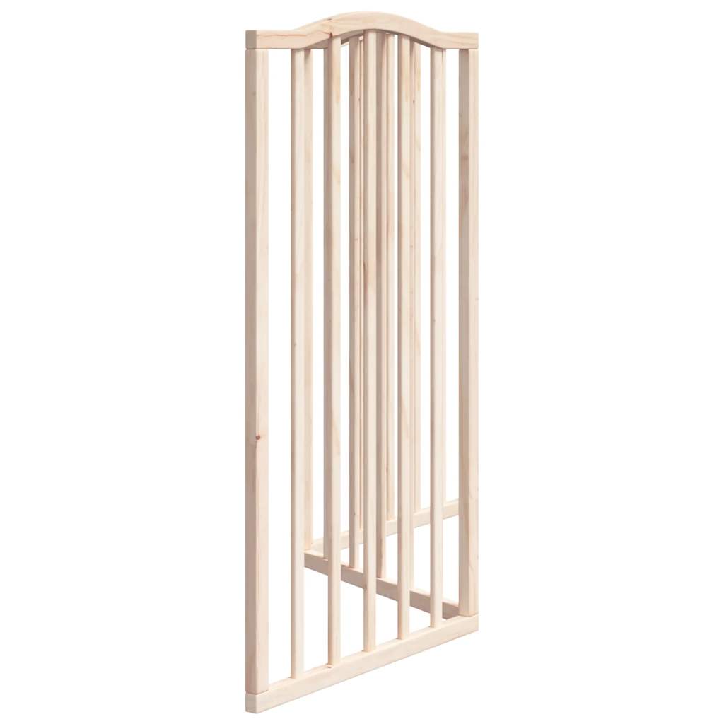 Vrata za pse s 3 panela sklopiva 150 cm od drva topole
