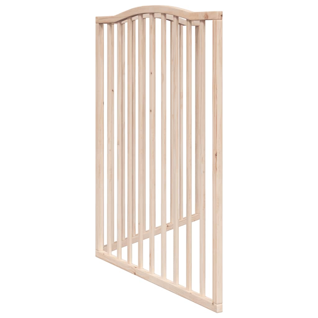 Vrata za pse s 2 panela sklopiva 160 cm od drva topole