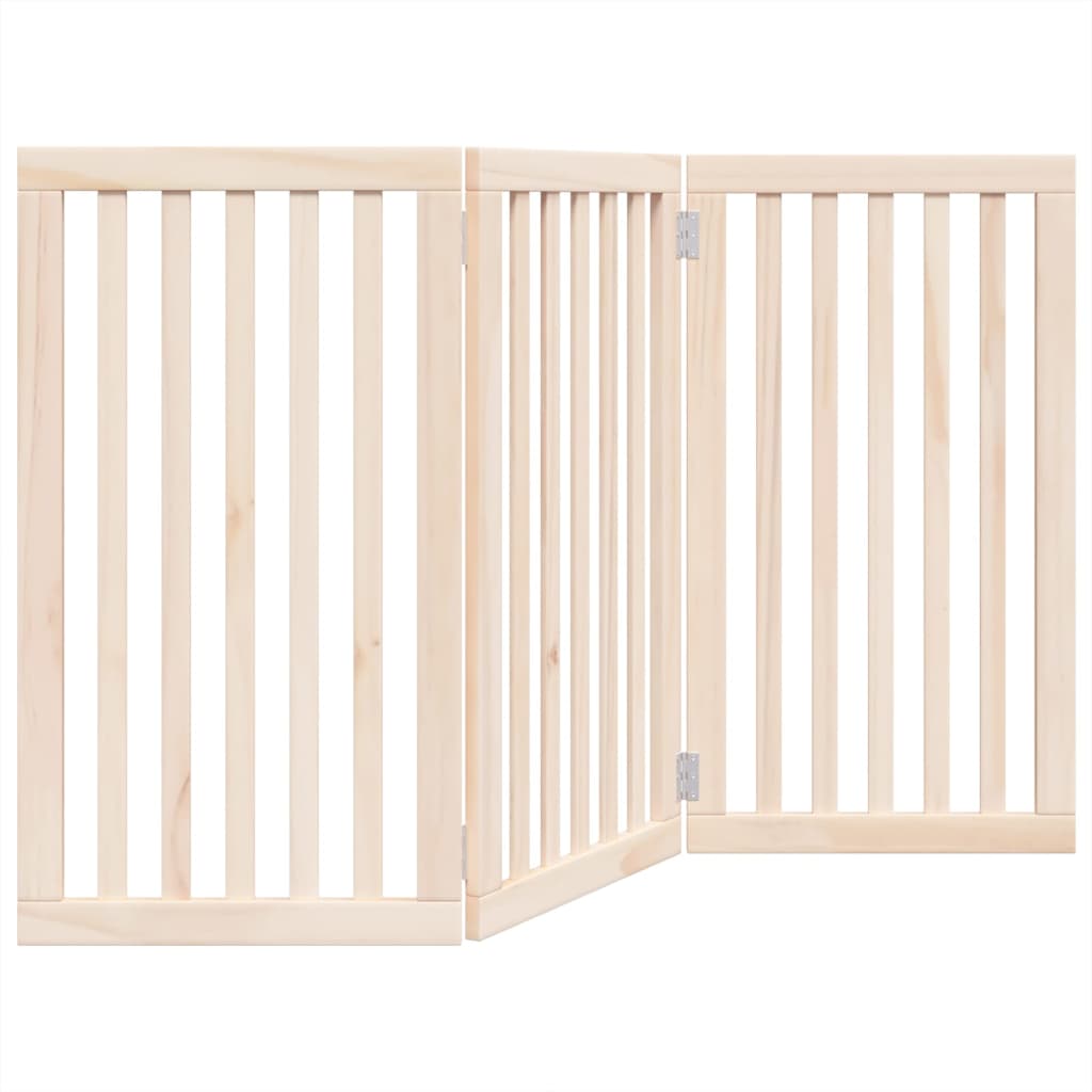 Vrata za pse Sklopiva 3 Panela 150 cm Drvo Topole