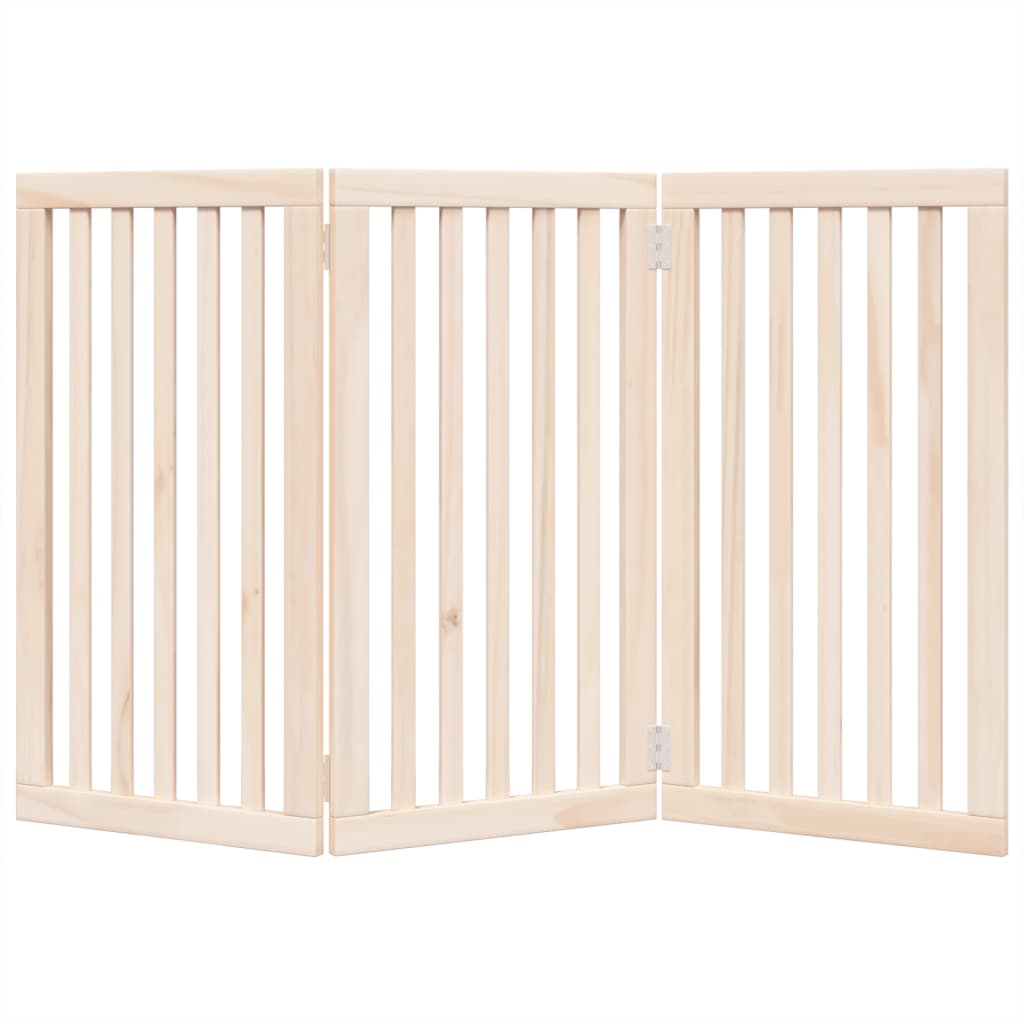 Vrata za pse Sklopiva 3 Panela 150 cm Drvo Topole