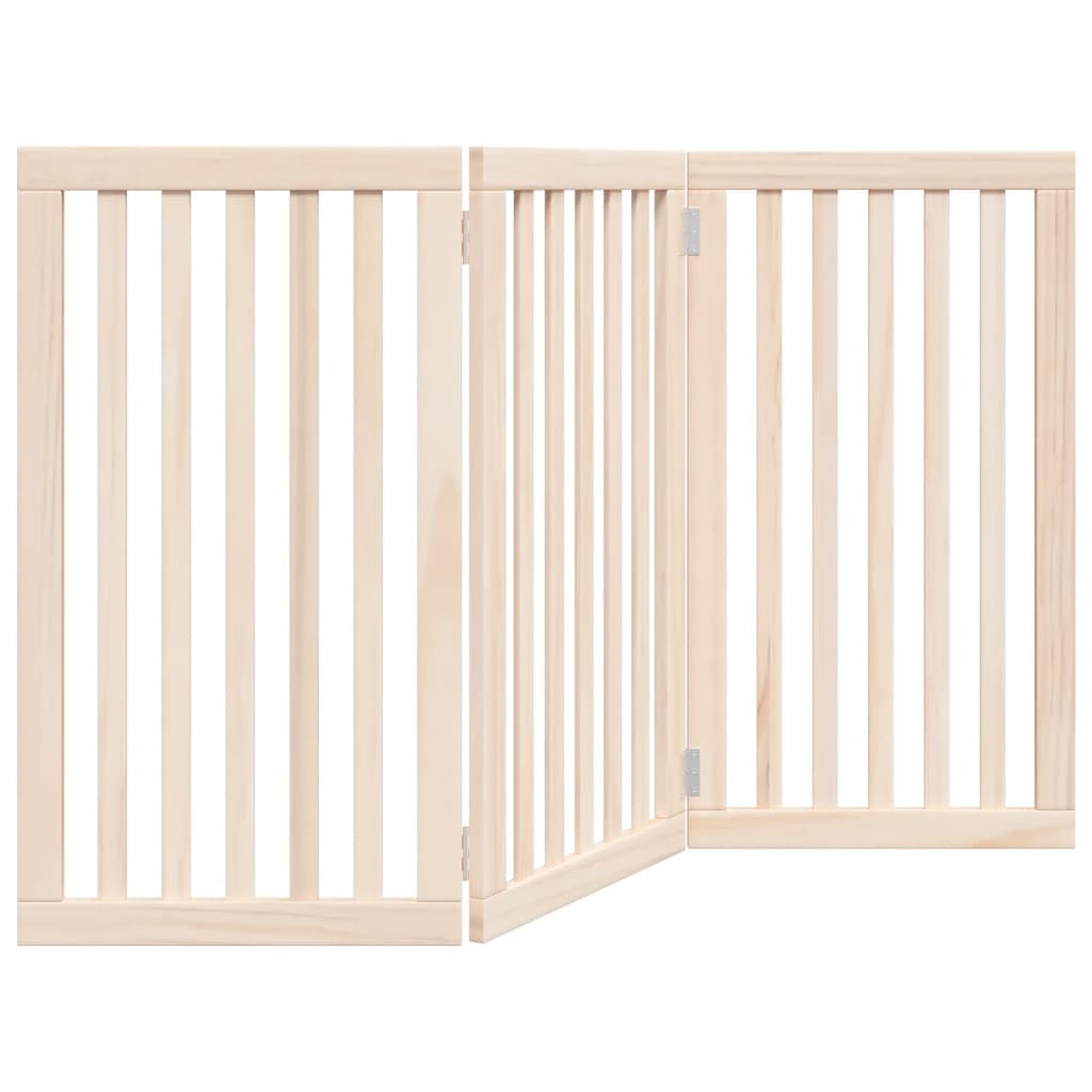 Vrata za pse Sklopiva 3 Panela 150 cm Drvo Topole