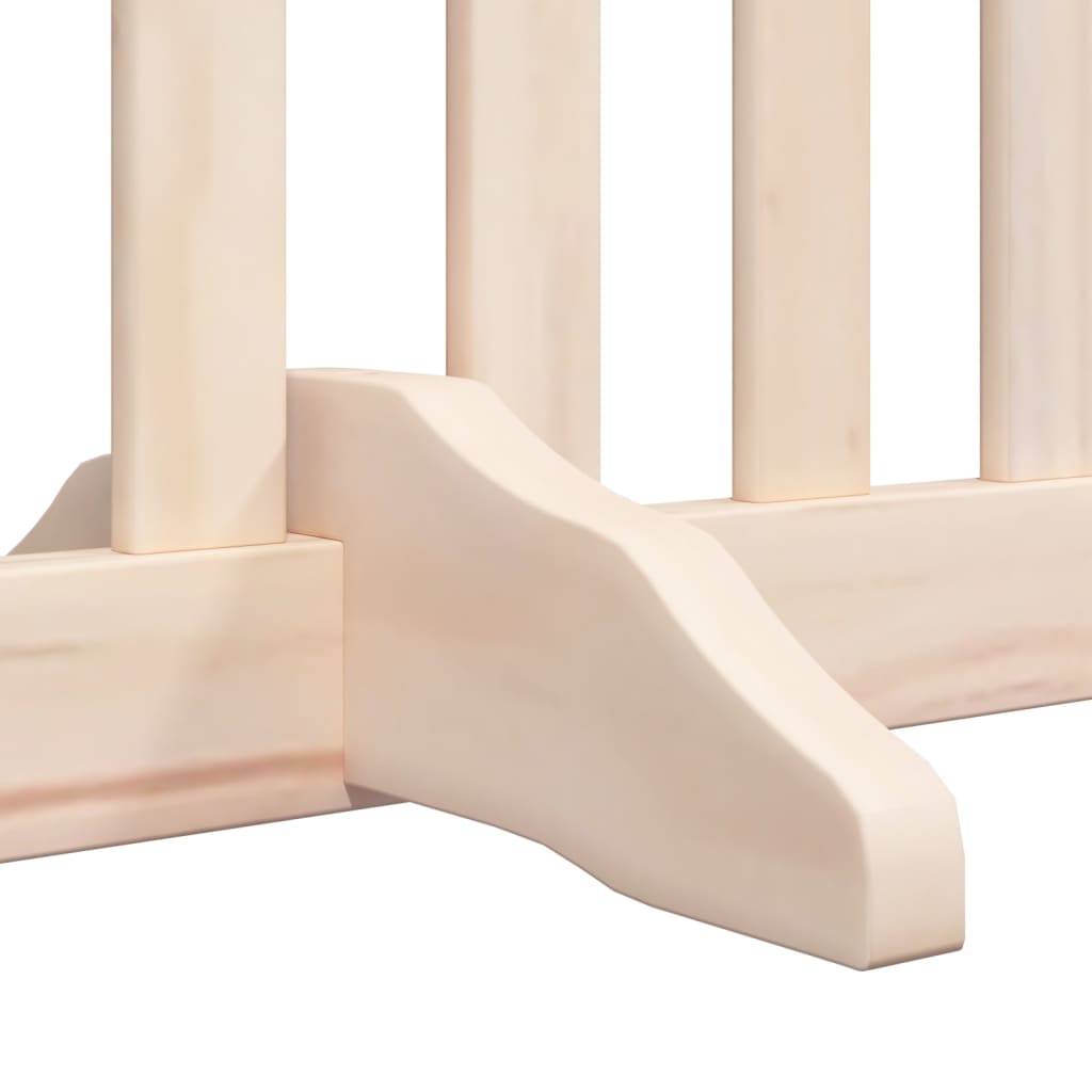 Vrata za pse s vratašcima 4 panela sklopiva 320 cm drvo topole