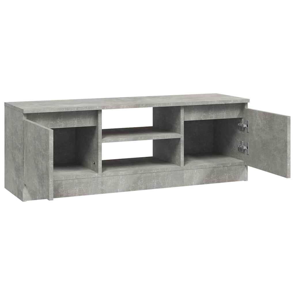 TV ormarić s vratima siva boja betona 102 x 30 x 36 cm