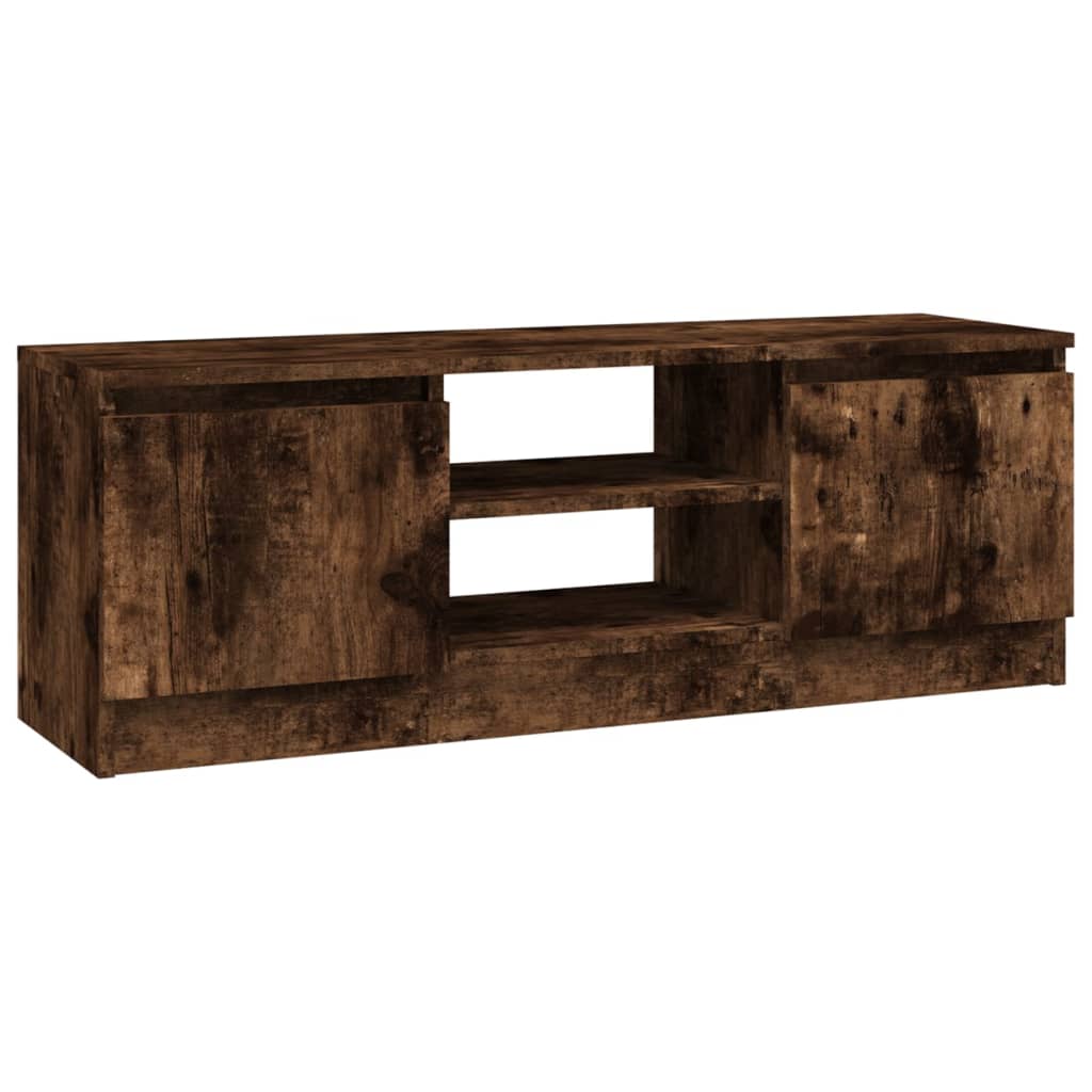 TV ormarić s vratima boja dimljenog hrasta 102x30x36 cm