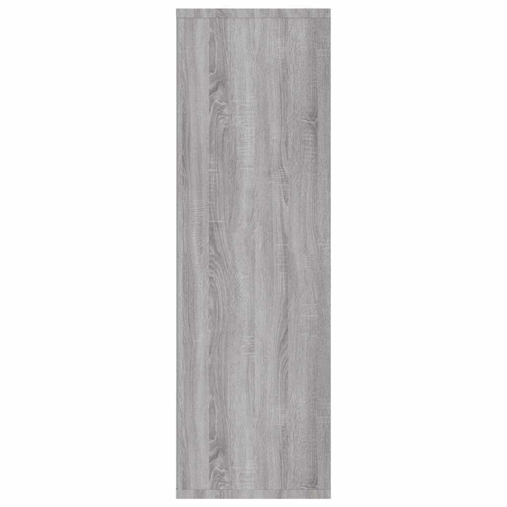 Ormarić za knjige / komoda siva boja hrasta 50x25x80 cm drveni
