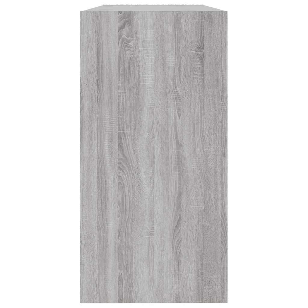 Ormarić za knjige / komoda siva boja hrasta 50x25x80 cm drveni