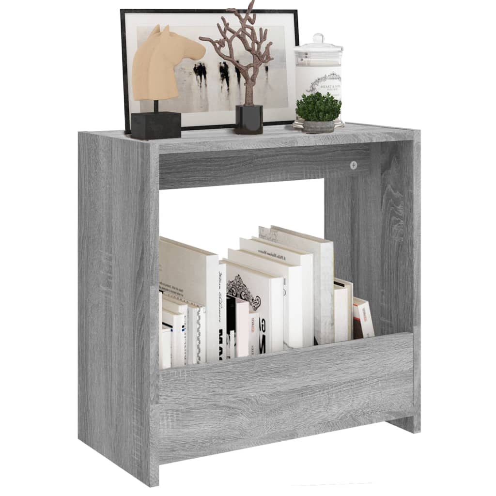 Bočni stolić boja sivog hrasta 50x26x50 cm konstruirano drvo