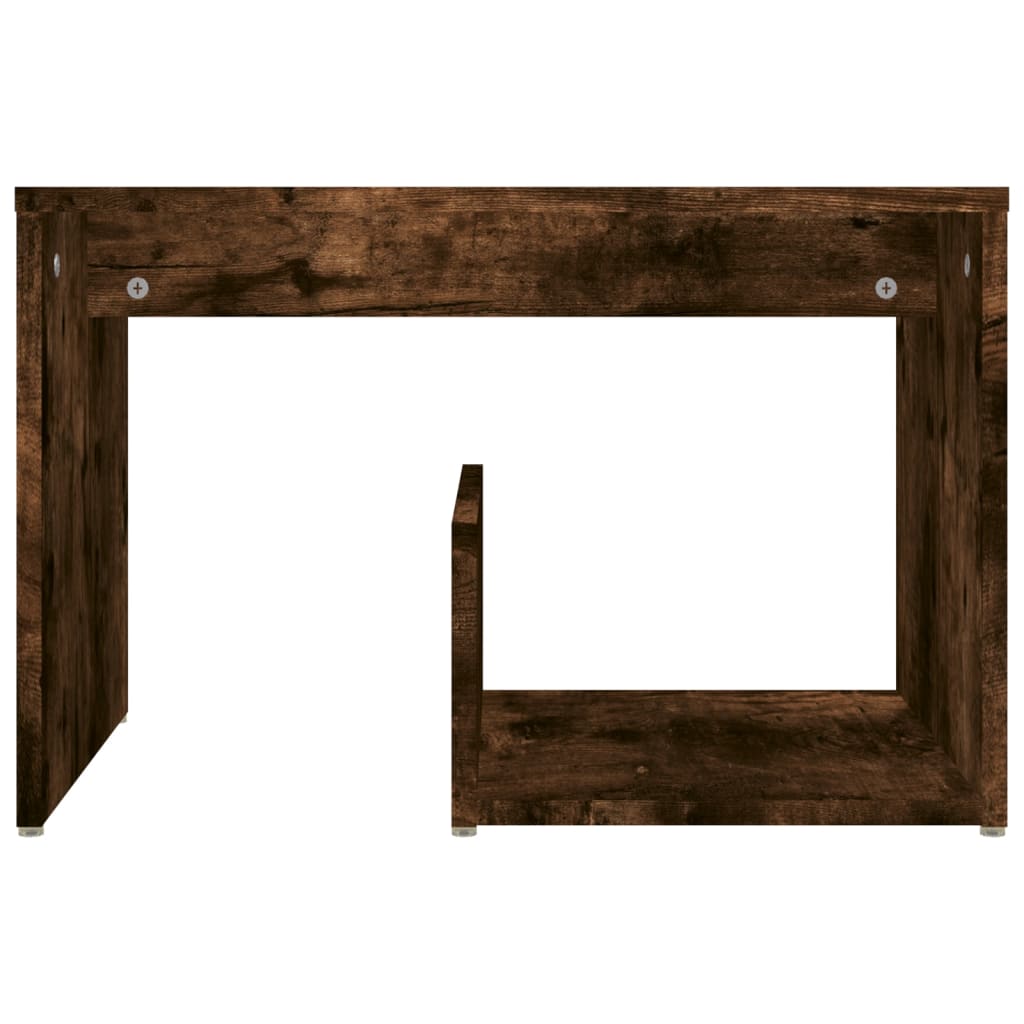 Bočni stolić boja dimljenog hrasta 59x36x38cm konstruirano drvo