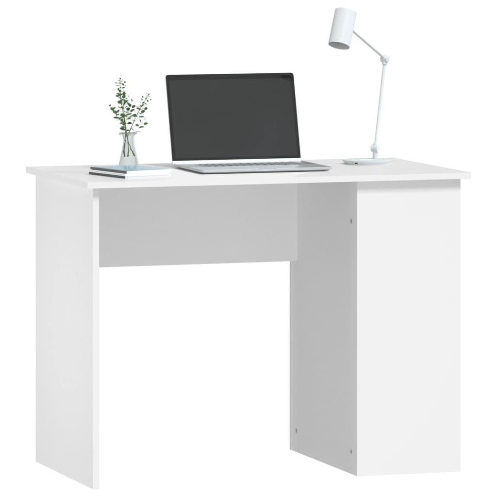 Radni stol bijeli 100 x 55 x 75 cm od konstruiranog drva