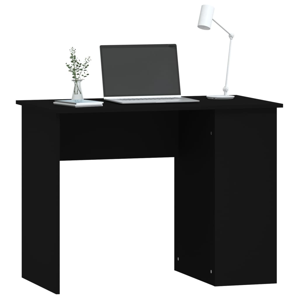 Radni stol crni 100 x 55 x 75 cm od konstruiranog drva