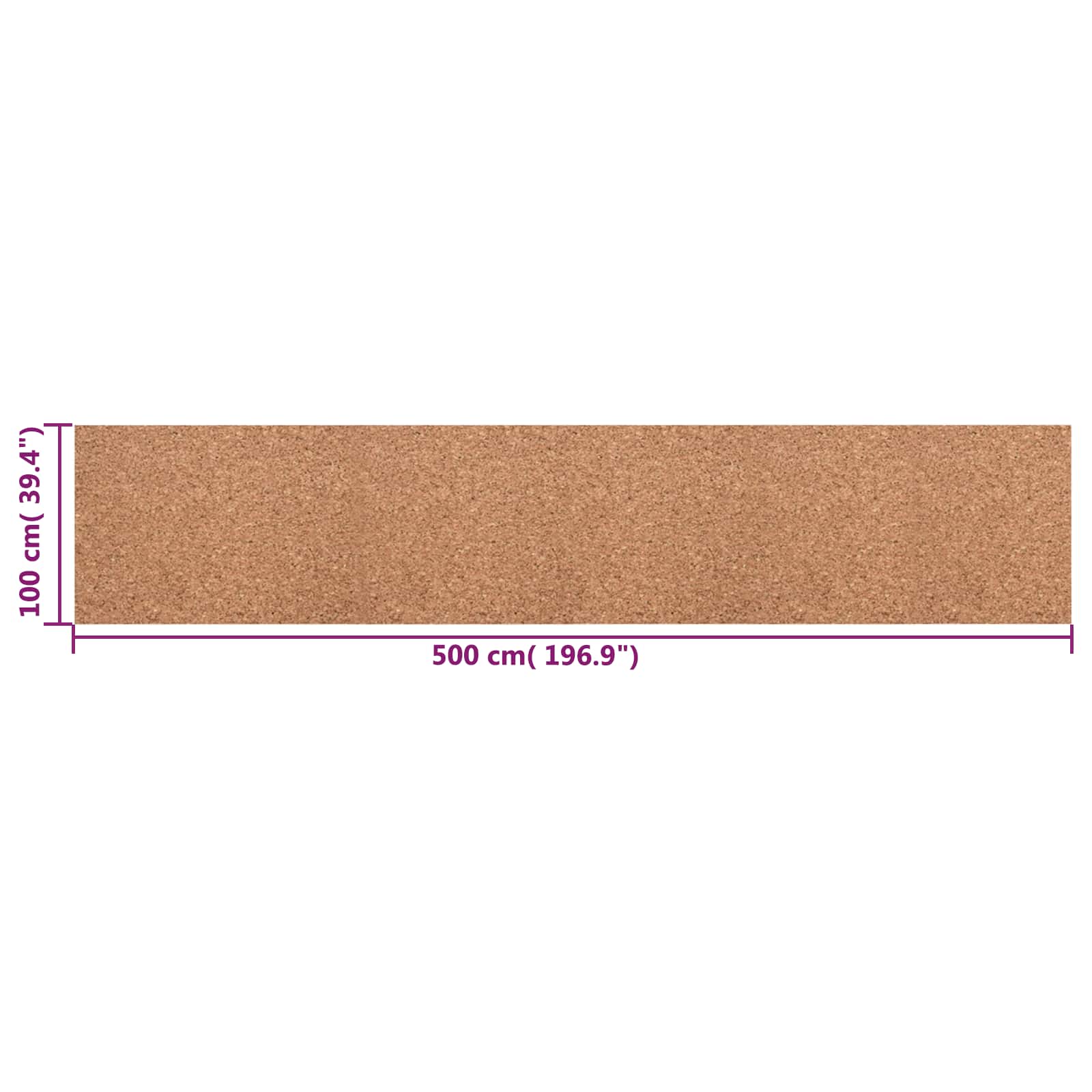 Role pluta Smeđa 100 x 500 x 0,5 cm Pluta