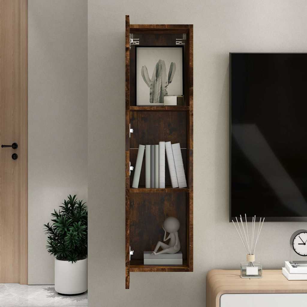 Zidni TV ormarić boja dimljenog hrasta 30,5 x 30 x 110 cm
