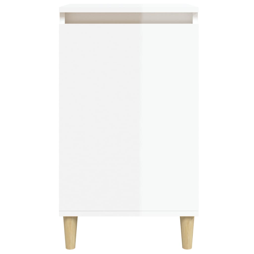 Noćni ormarići sjajni bijeli 2 kom 40x35x70cm konstruirano drvo