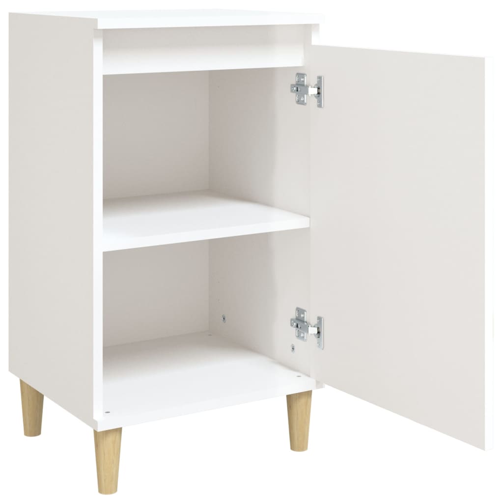 Noćni ormarići sjajni bijeli 2 kom 40x35x70cm konstruirano drvo
