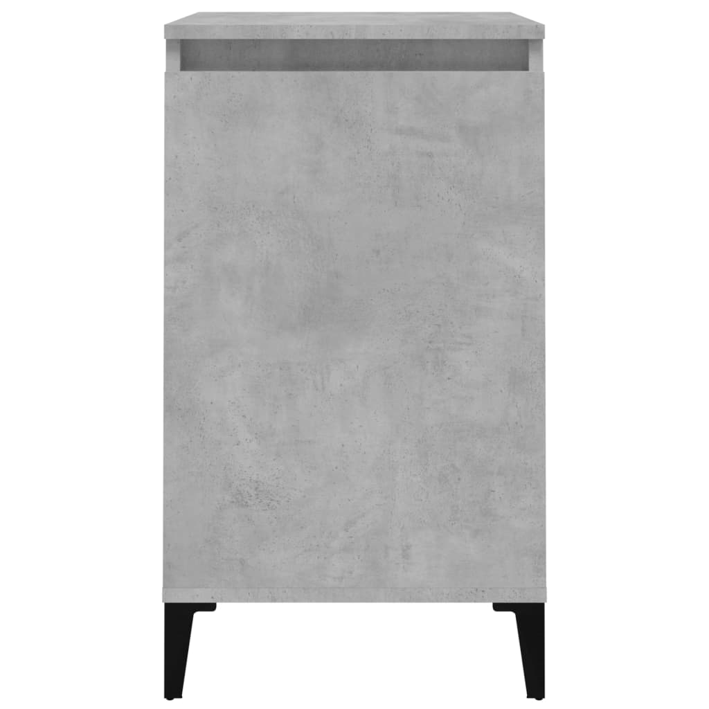 Noćni ormarići 2 kom boja betona 40x35x70 cm konstruirano drvo