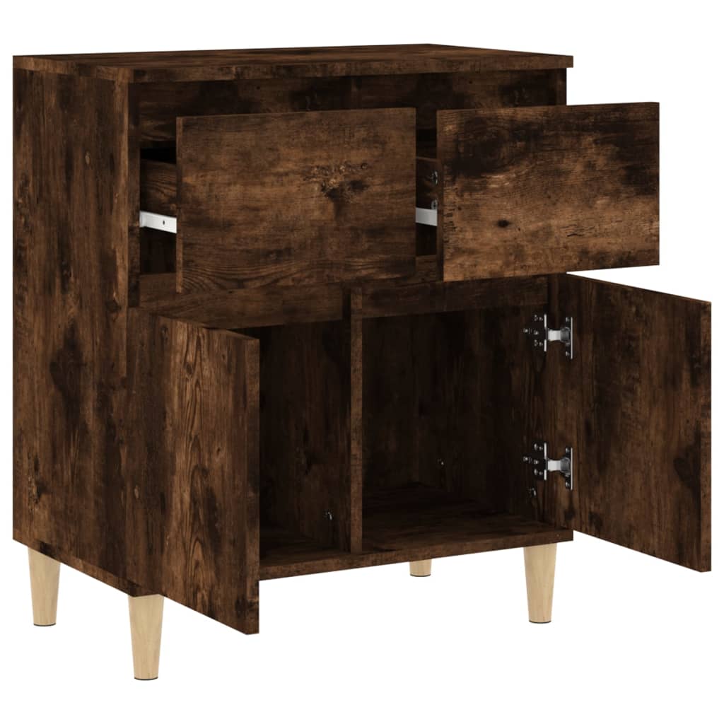 Komoda boja dimljenog hrasta 60 x 35 x 70 cm konstruirano drvo