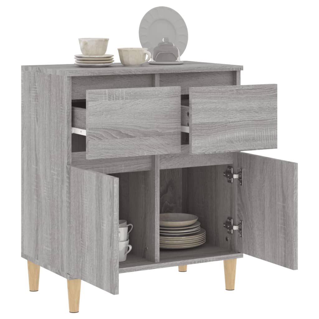 Komoda sivog hrasta sonome 60x35x70 cm od konstruiranog drva