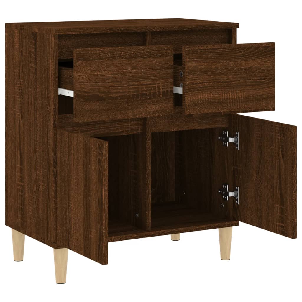 Komoda boja smeđeg hrasta 60 x 35 x 70 cm konstruirano drvo