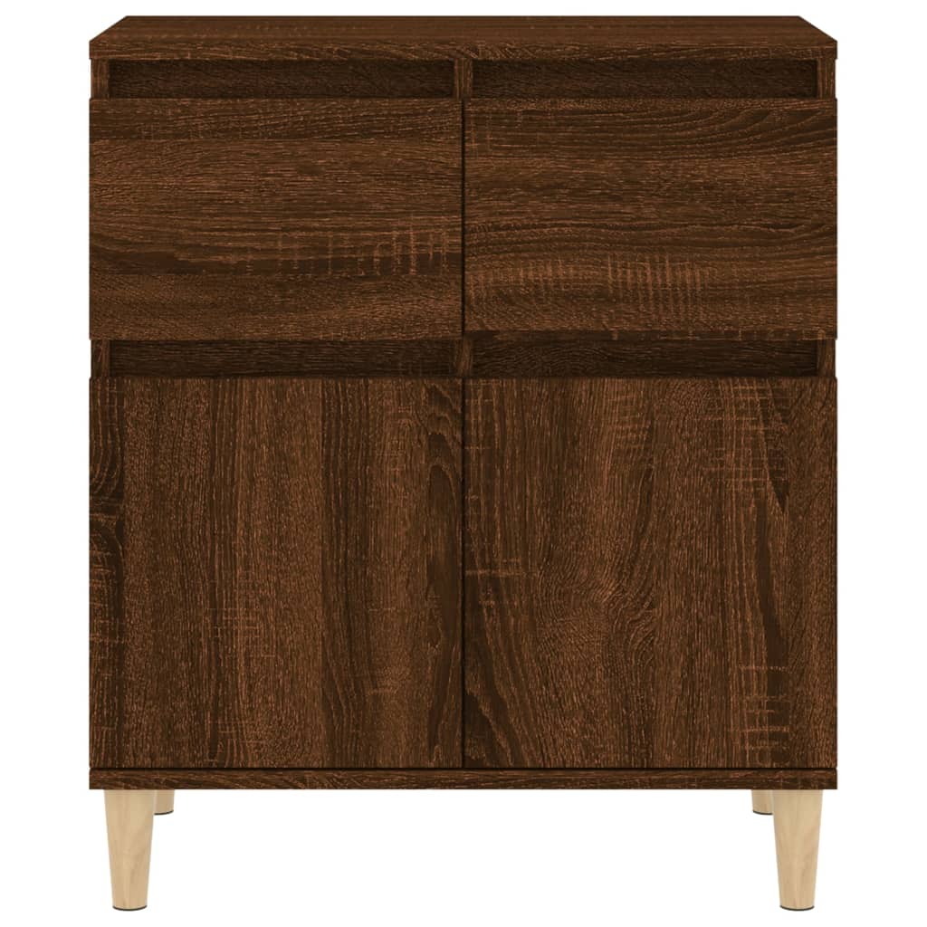 Komoda boja smeđeg hrasta 60 x 35 x 70 cm konstruirano drvo