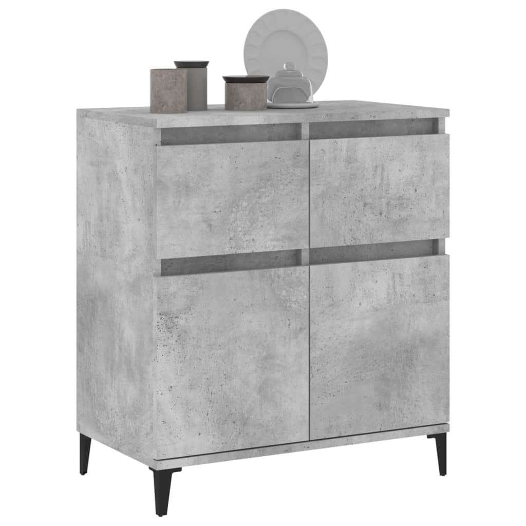 Komoda siva boja betona 60x35x70 cm od konstruiranog drva