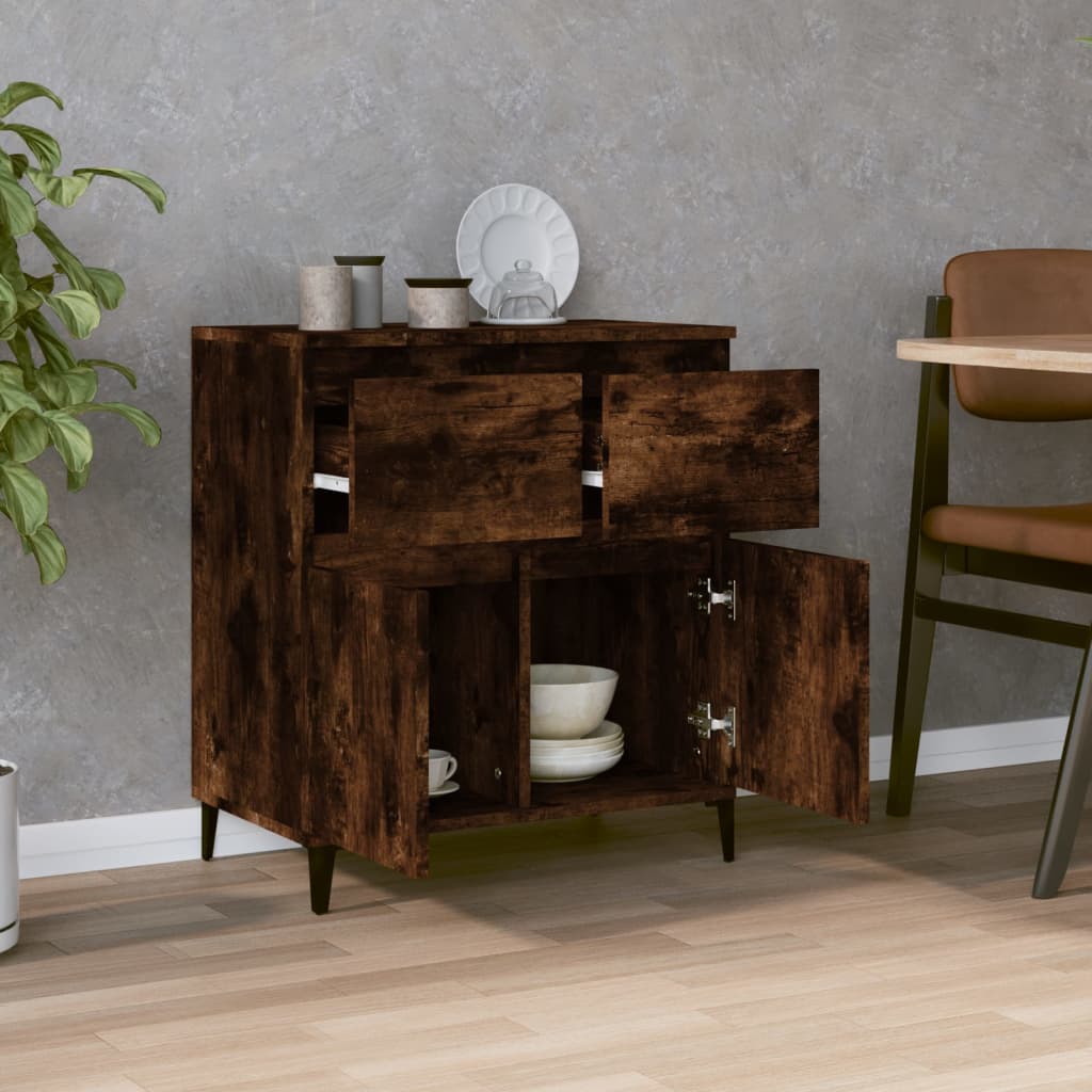 Komoda boja dimljenog hrasta 60 x 35 x 70 cm konstruirano drvo