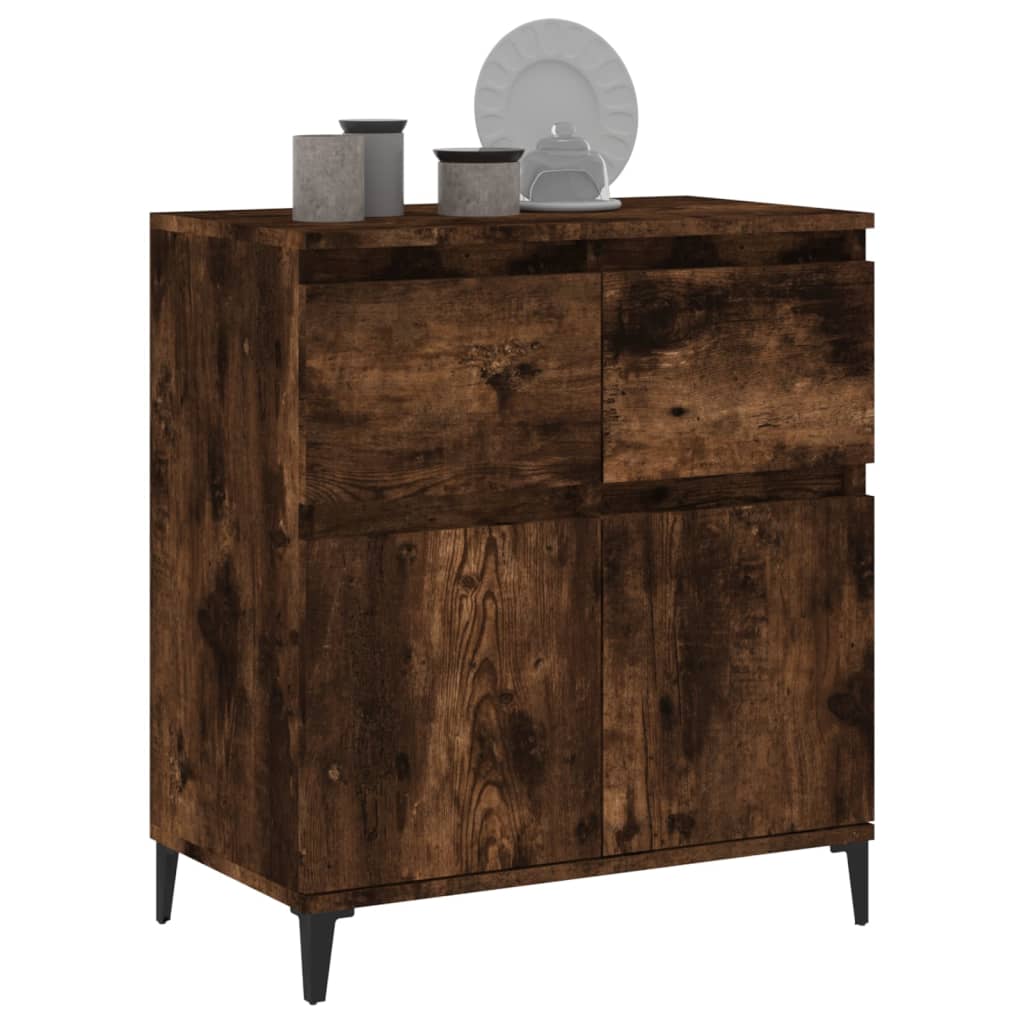 Komoda boja dimljenog hrasta 60 x 35 x 70 cm konstruirano drvo