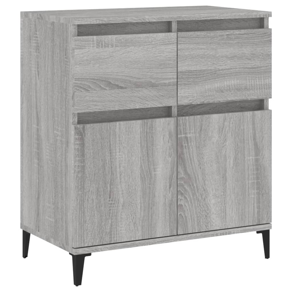 Komoda sivog hrasta sonome 60x35x70 cm od konstruiranog drva