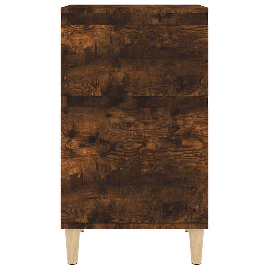 Noćni ormarići 2 kom boja dimljenog hrasta 40x35x70 cm