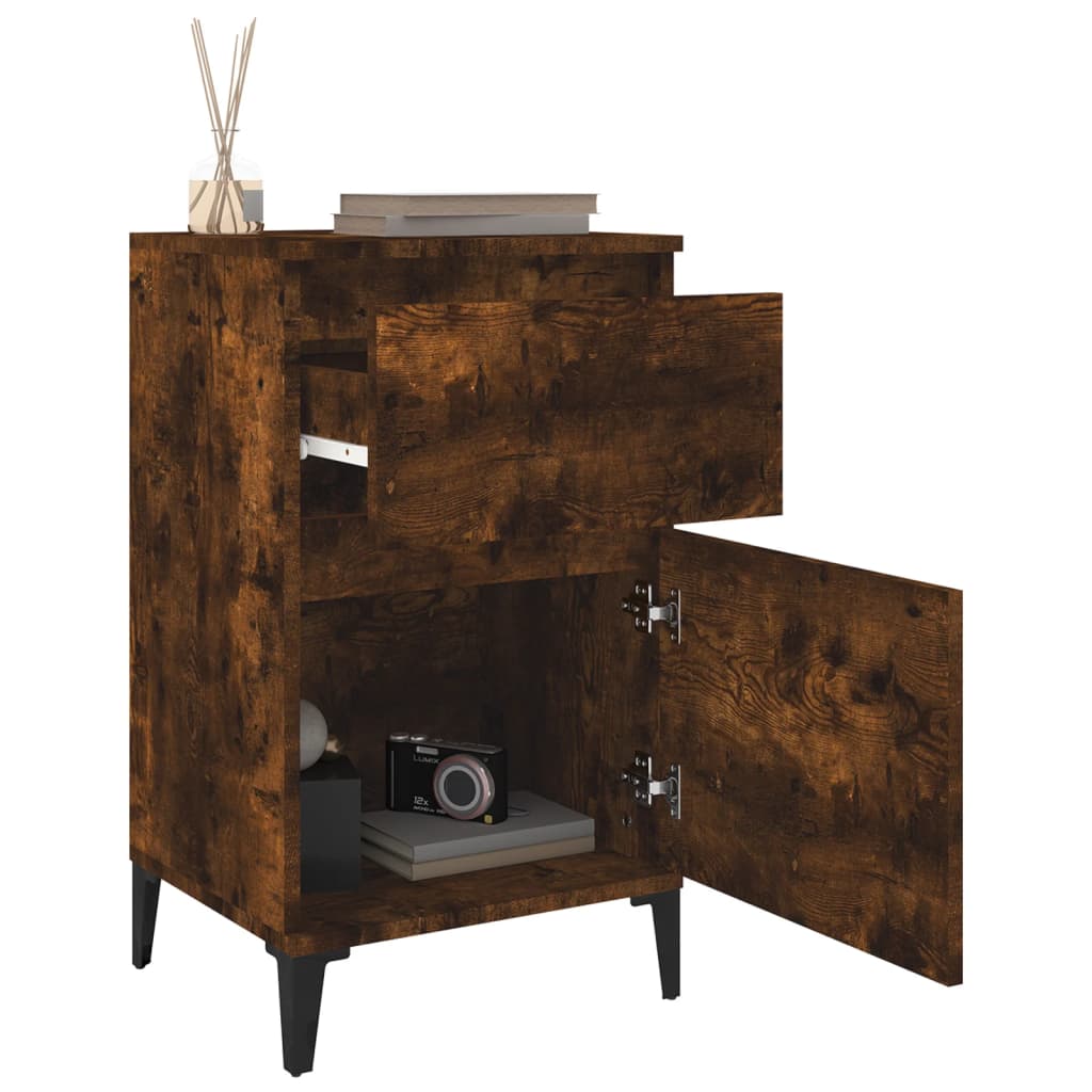 Noćni ormarić boja dimljenog hrasta 40x35x70 cm
