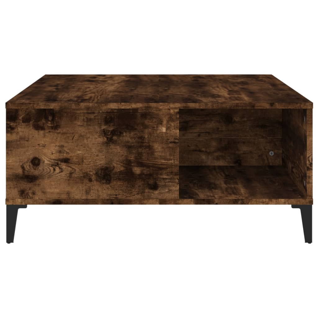 Stolić za kavu boja hrasta 80 x 80 x 36,5 cm konstruirano drvo