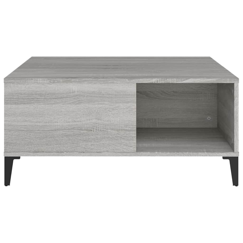 Stolić za kavu boja sivog hrasta 80x80x36,5cm konstruirano drvo