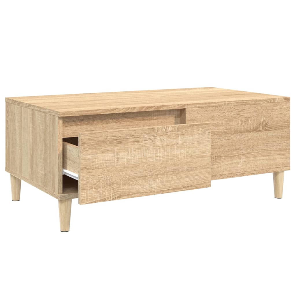 Stolić za kavu boja hrasta 90x50x36,5 cm konstruirano drvo