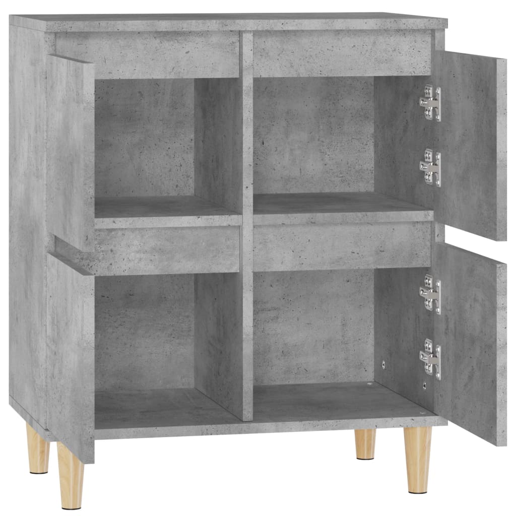 Komoda siva boja betona 60x35x70 cm od konstruiranog drva