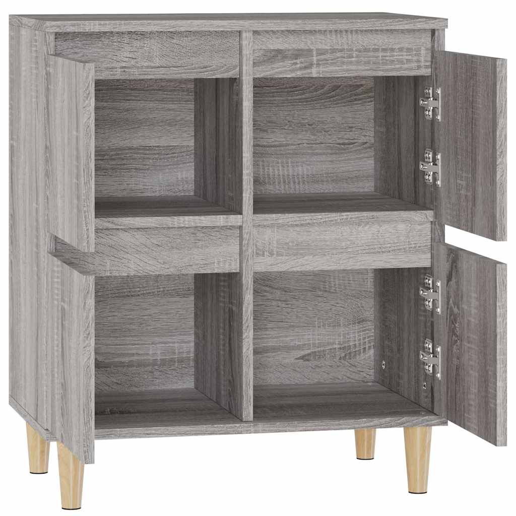 Komoda sivog hrasta sonome 60x35x70 cm od konstruiranog drva