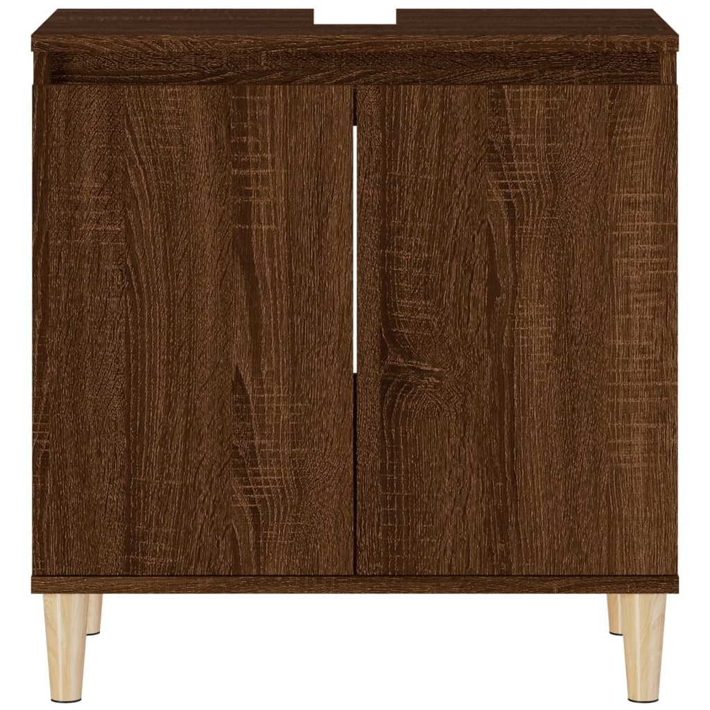 Ormarić za umivaonik boja smeđeg hrasta 58 x 33 x 60 cm drveni