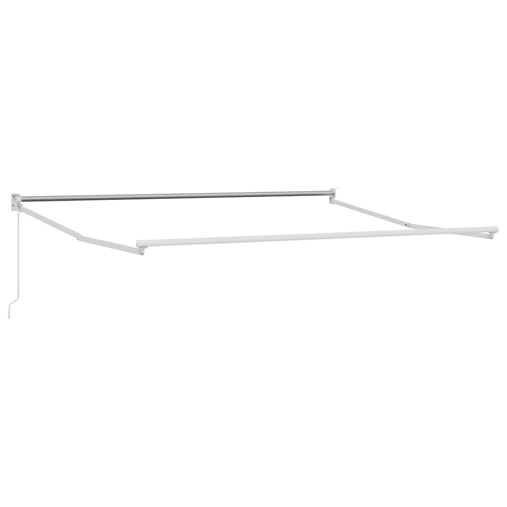 Sklopiva konstrukcija tende Bijeli 350 x 250 cm Aluminij