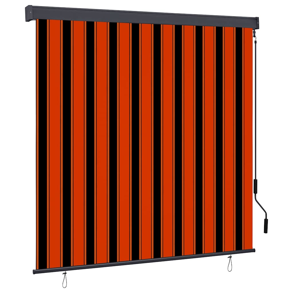 Rolo zavjesa Narančasta i smeđa 180 x 250 cm Tkanina i aluminij