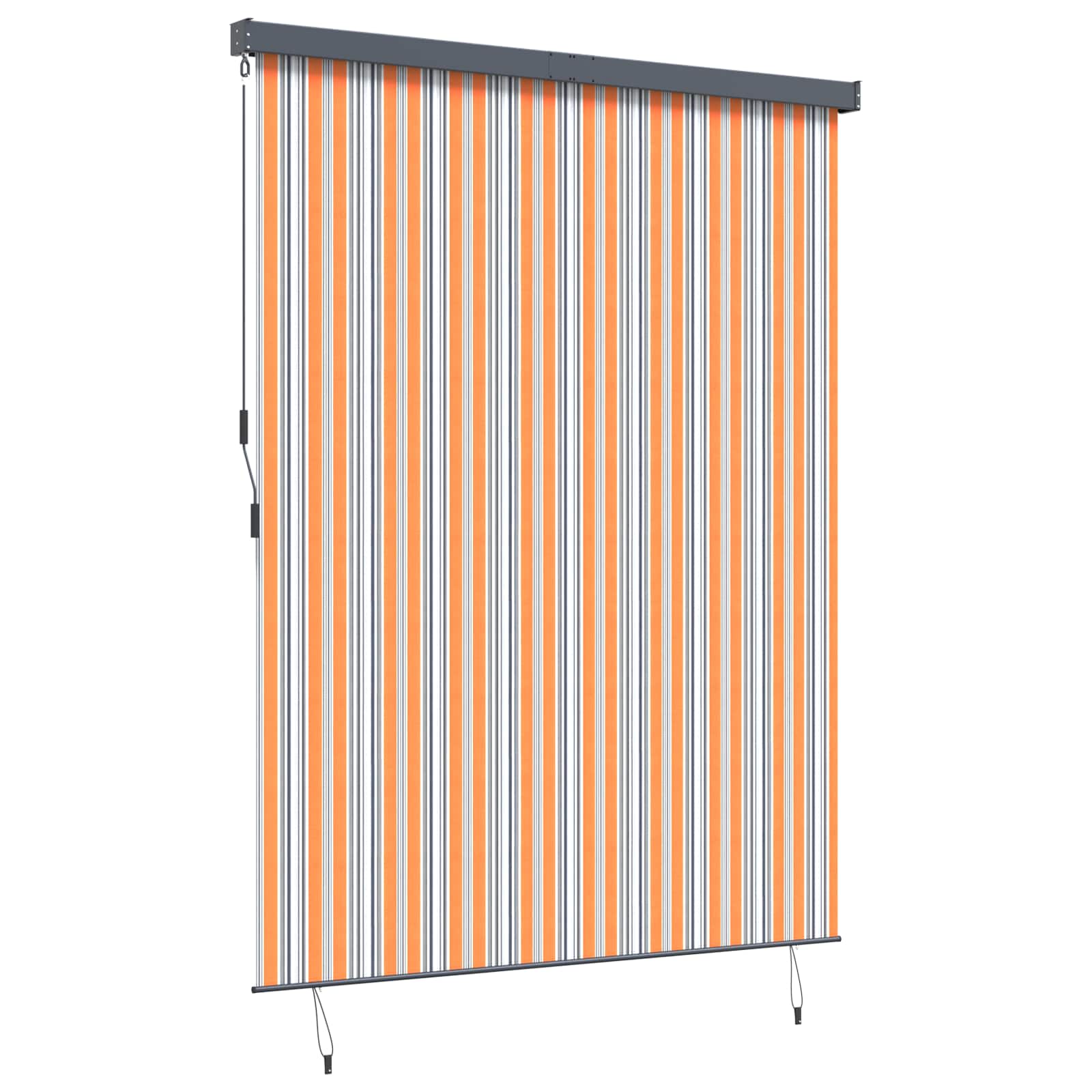 Rolo zavjesa Žuta i plava 200 x 250 cm Tkanina i aluminij