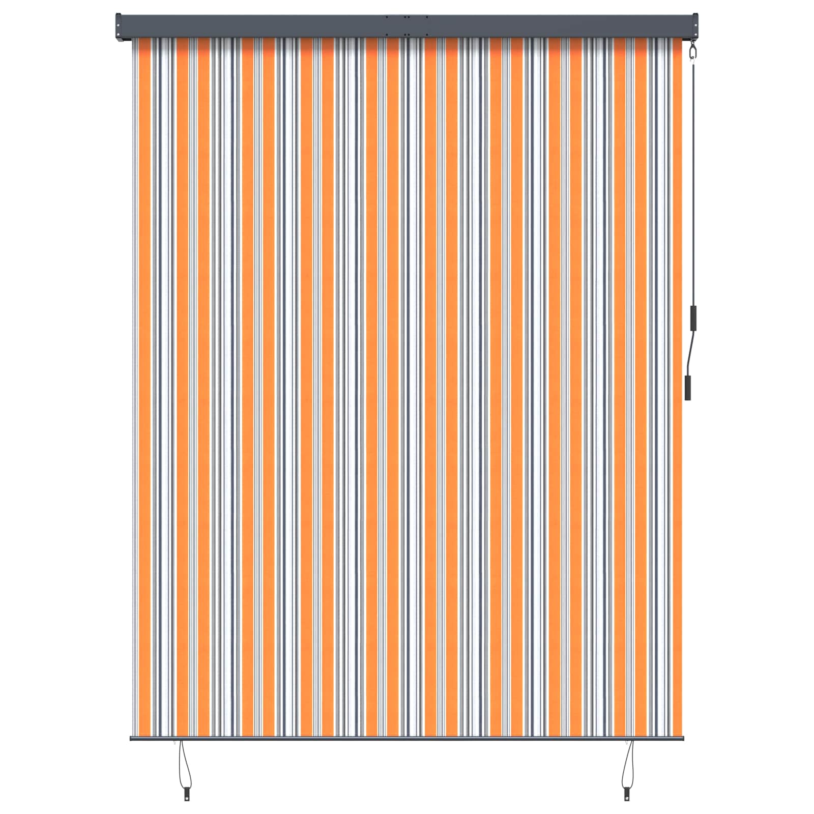 Rolo zavjesa Žuta i plava 200 x 250 cm Tkanina i aluminij