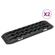 Daske za vuču 2 kom crne 106 x 30,5 x 7 cm najlonske