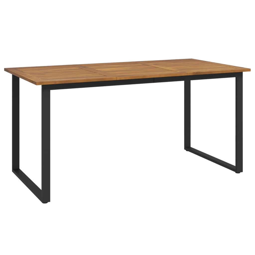 Vrtni stol s U-nogama 160 x 80 x 75 cm od masivnog drva bagrema