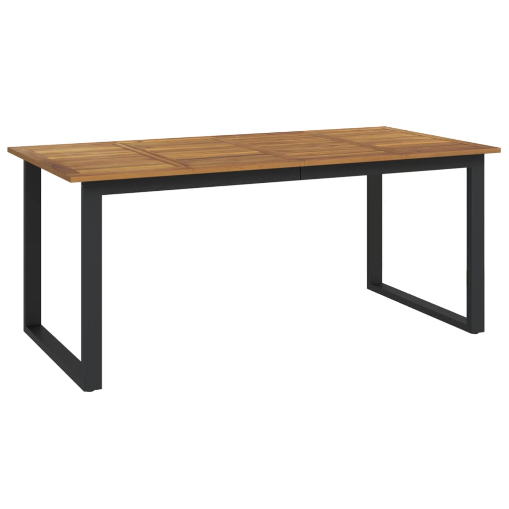 Vrtni stol s U-nogama 180 x 90 x 75 cm od masivnog drva bagrema
